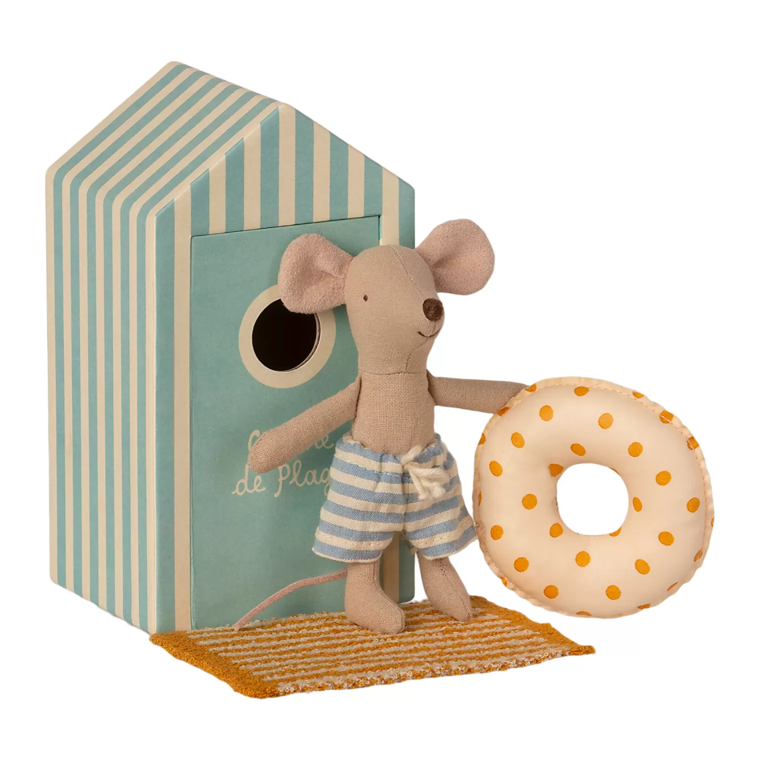 Maileg Beach Mice Little Brother In Cabin De Plage Outlet
