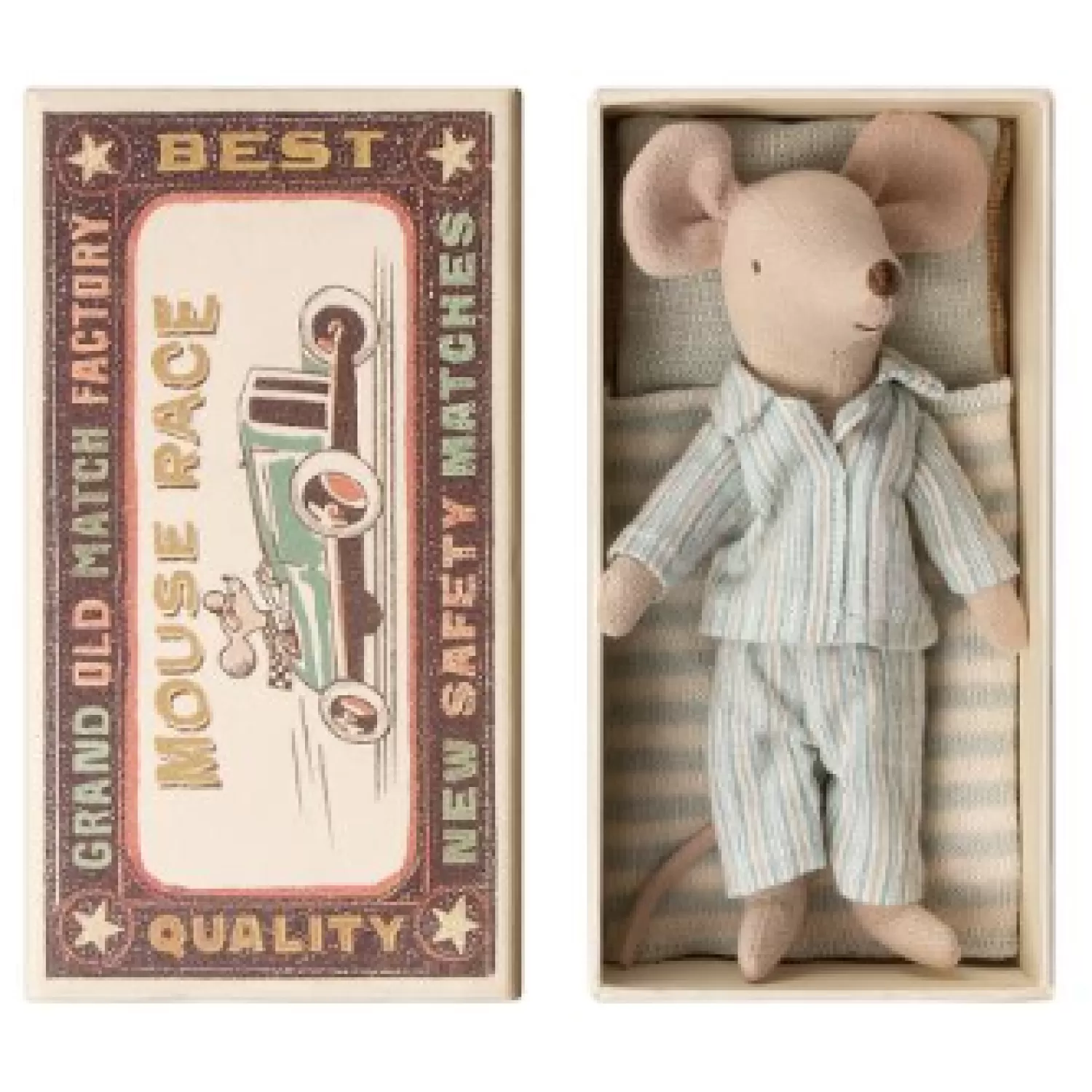 Maileg Big Brother Mouse In Matchbox Toy Hot