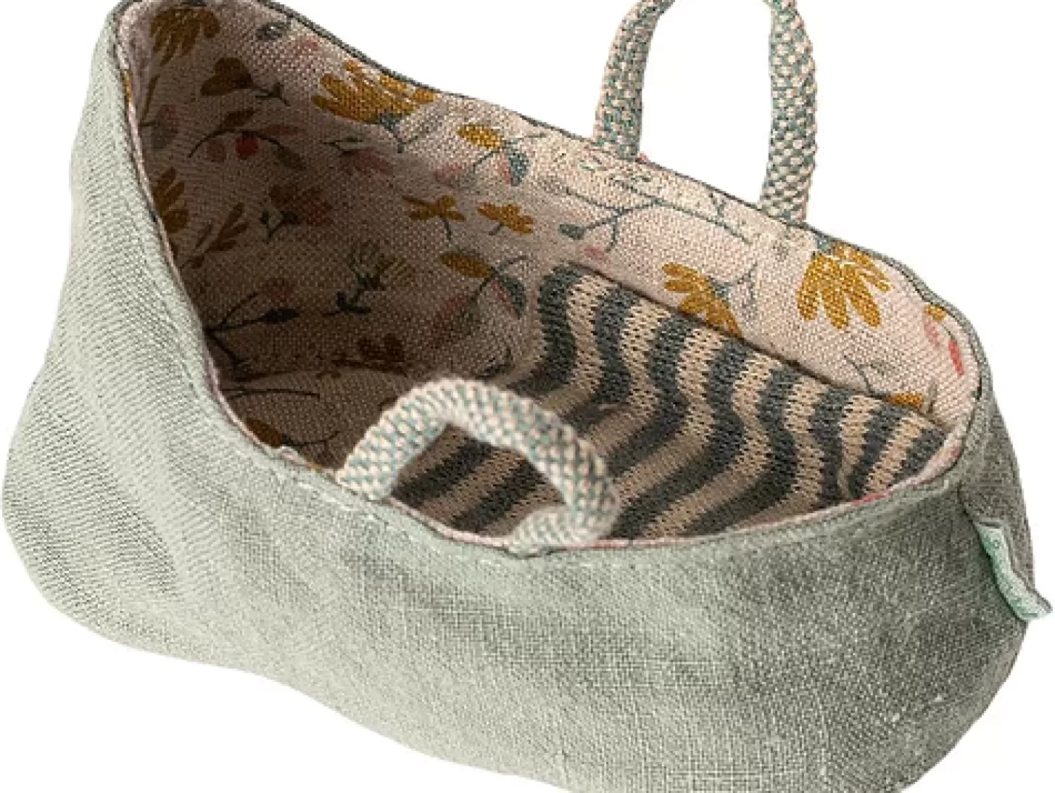 Maileg 10Cm Dusty Green Couffin Clearance