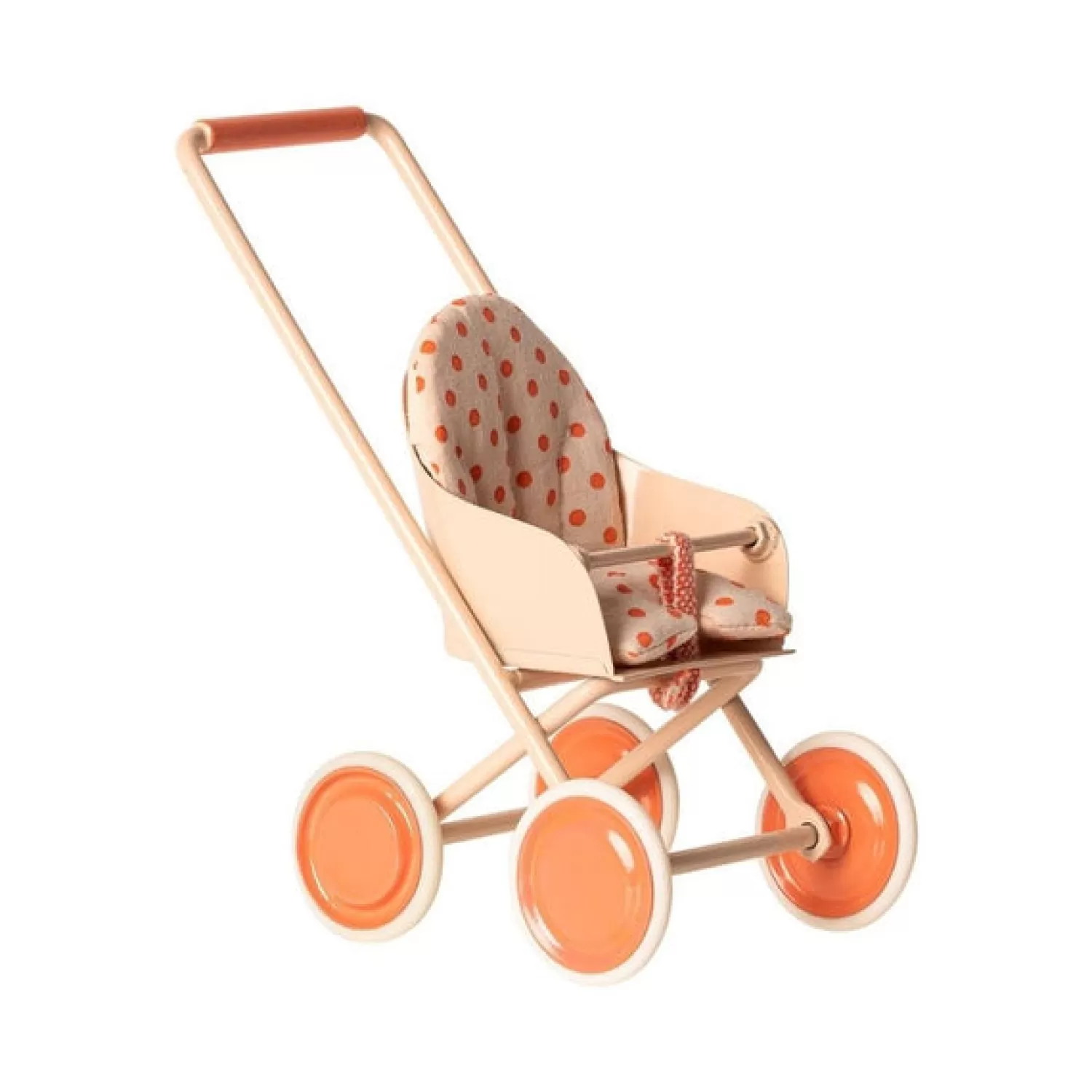 Maileg Micro Stroller – Soft Coral Clearance