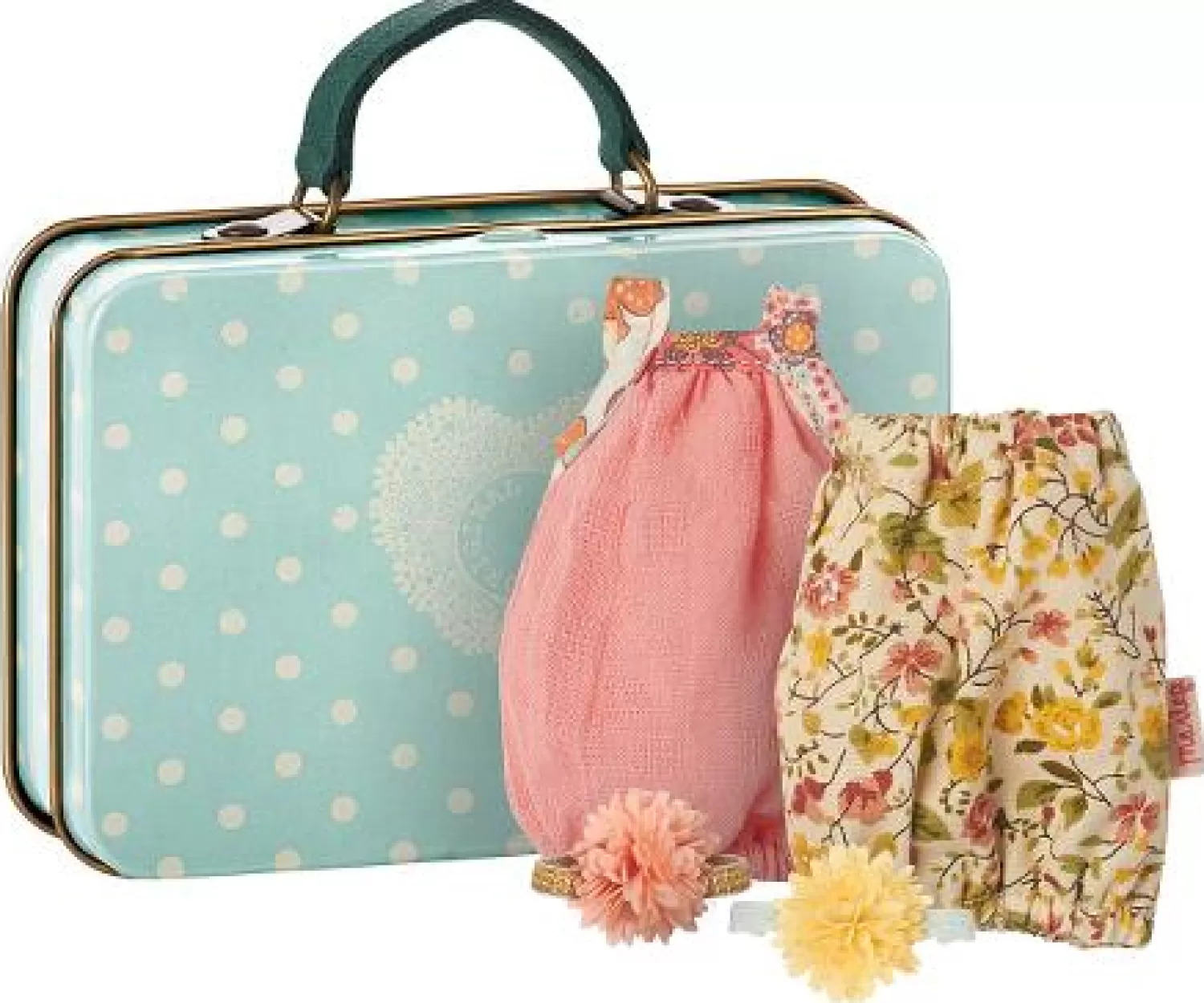 Maileg Micro Suitcase With 2 Dresses For Girl Best Sale