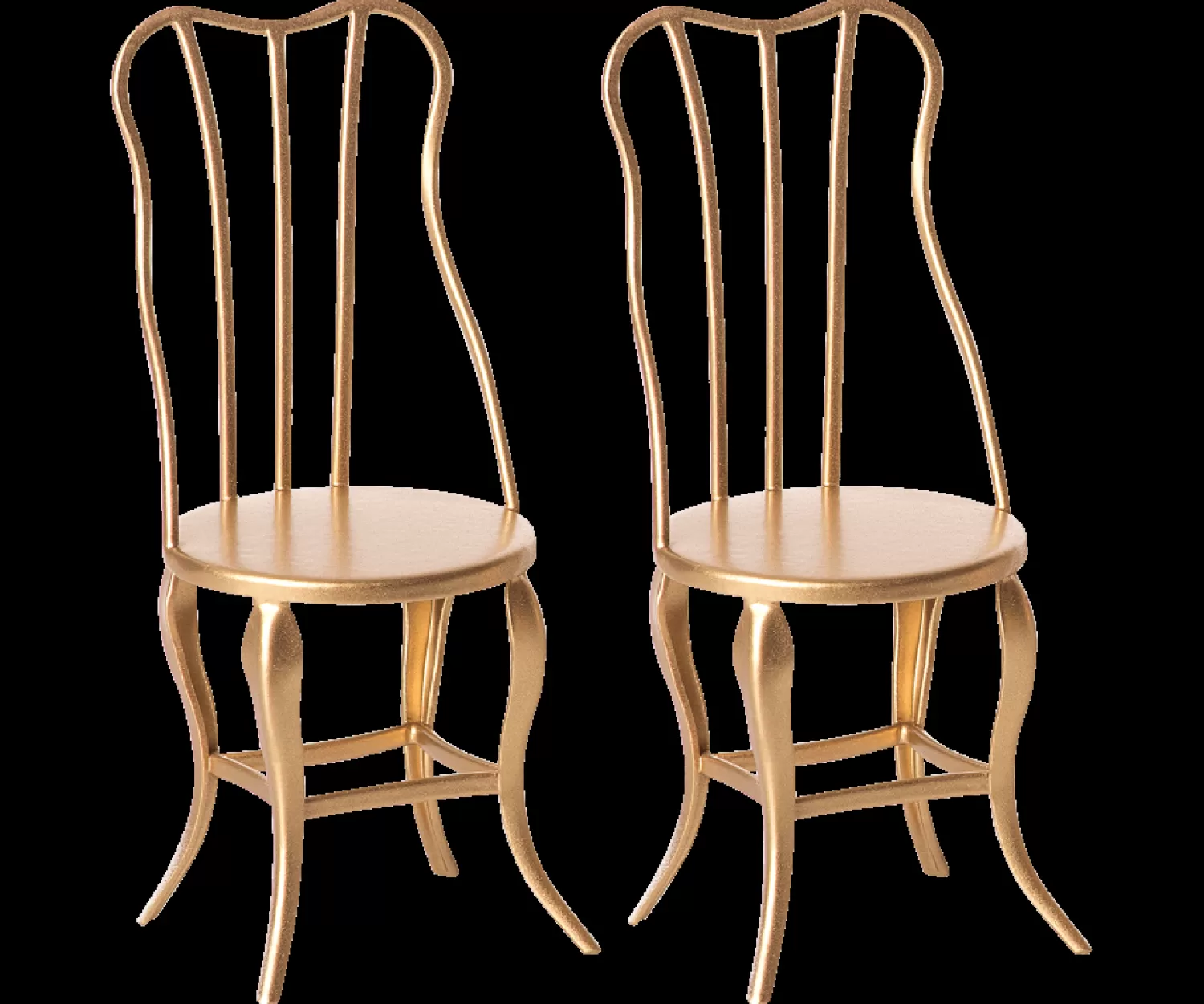 Maileg Micro Vintage Gold Chairs Outlet