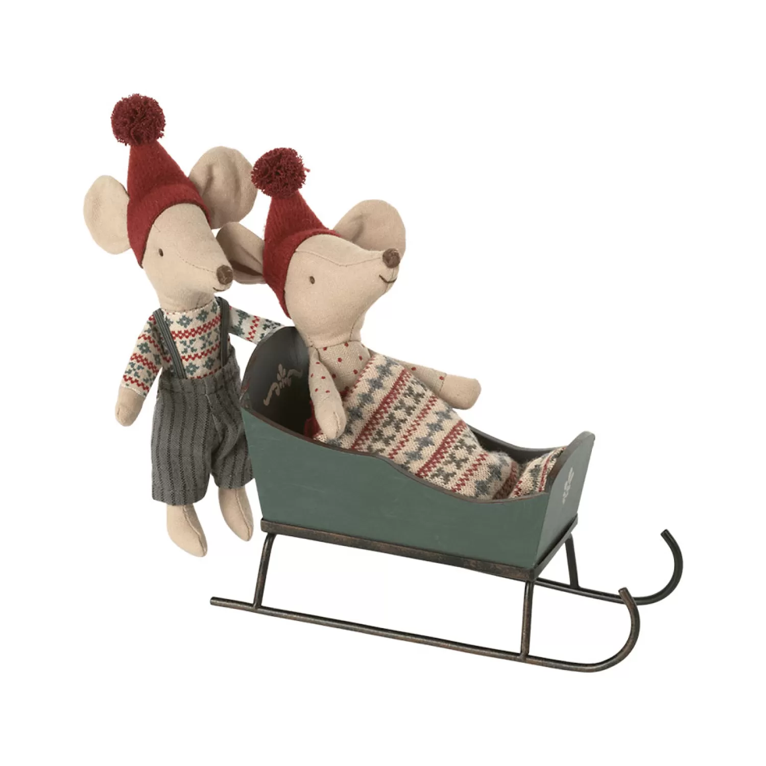 Maileg Miniature Sleigh – Green Store