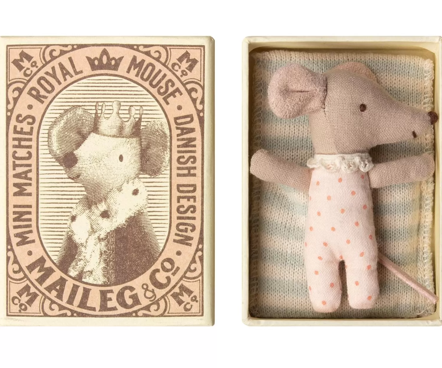 Maileg Ratoncita Bebe "Sleepy/Wakey" En Caja De Cerillas Sale