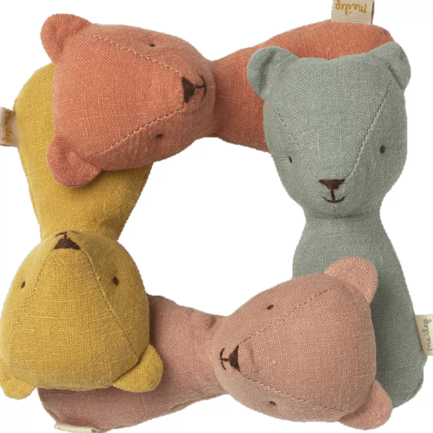 Maileg Teddy Rattle – Dusty Coral Flash Sale